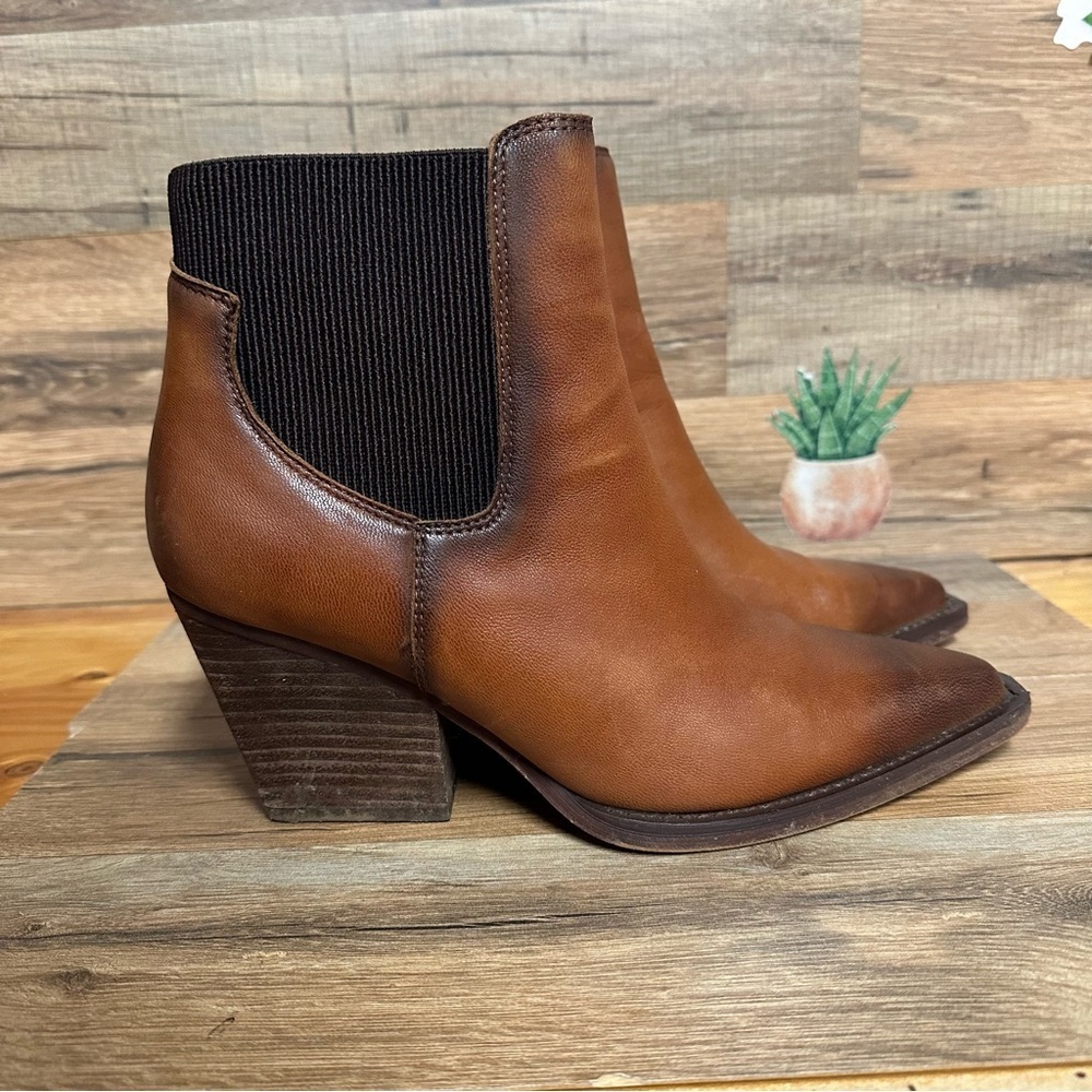Vintage Havana women’s Patron leather ankle boots pointy toe size 8.5
